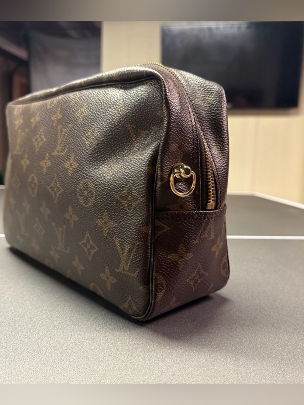 Vintage Louis Vuitton Trousse 28 Monogram Canvas Cosmetic Bag Toiletry Pochette - Picture 4 of 14